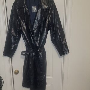 Jason Wu Shiny Black Trench Coat